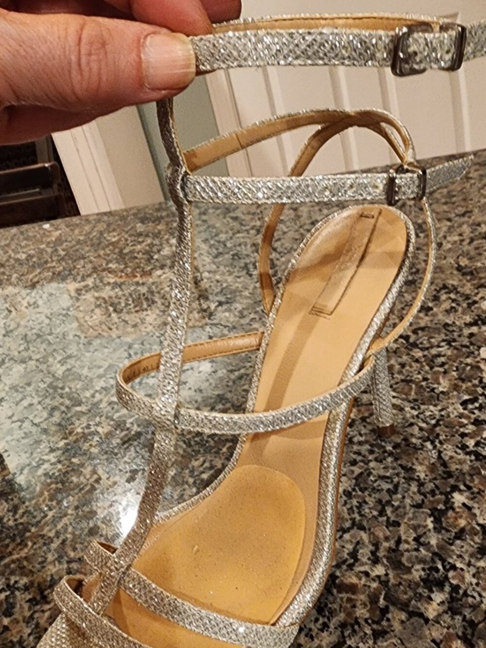 Elegant, strappy formal sandal